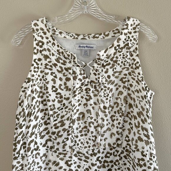 Tommy Bahama Wild One Linen Lace-Up Shift Dress - Picture 2 of 8